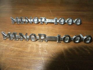 Vintage Morris Minor 1000 Wing Badges