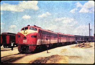 Irk1285:railroad Train Slide - M - K - T Locomotive 106a - Dallas Tx