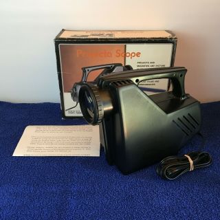 Projecta Scope Image Projector Vintage No Light Bulb & Instructions
