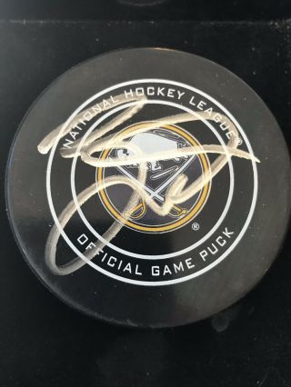 Jack Eichel Signed Buffalo Sabres Official Game Puck