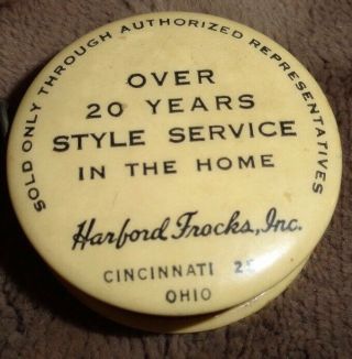 Vintage Celluloid Harford Frock Cloth Tape Measure Advertising QFE Collectible 2
