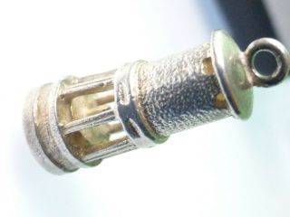 Vintage 925 Sterling Silver Lantern Guidance Light Charm 2g m50 2