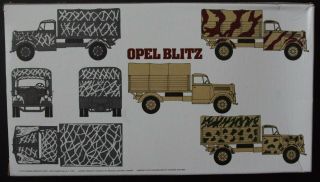 Vintage Esci 1:72 scale Opel Blitz Plastic Model Kit 2