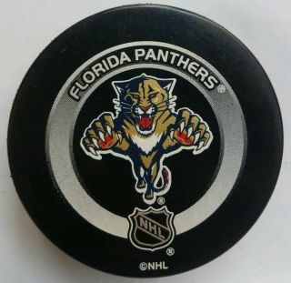 Florida Panthers Nhl Hockey Official Game Puck Gary B Bettman Made In Canada