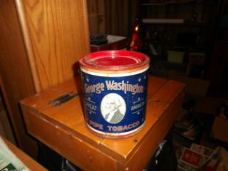 Vintage George Washington Pipe Tobacco Can