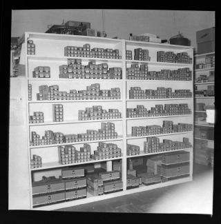Vtg 1950 Photo Film Negative Western Radio & Tv Shop San Diego Rca Vacuum Tubes