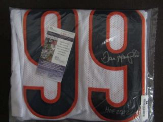 Dan Hampton Signed Custom Bears Jersey " Hof 2002 " Jsa Autograph Auto Jsy240