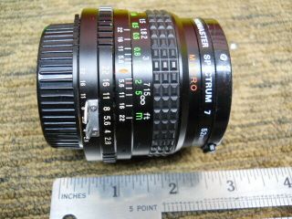 Estate Vintage Unknown ? Nikon Lens Promaster Spectrum 7 Lens 1:2.  8 W/ Case