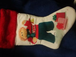 Vintage 1985 Cabbage Patch Kids Christmas Stocking