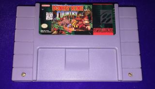 (g323) Rare Collectible Classic Vintage Nintendo Snes Donkey Kong Country