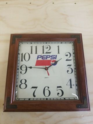 Vintage Square Pepsi Wall Clock Quartz Logo 3 - 95