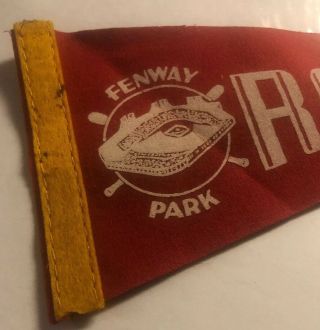 Vintage Boston Red Sox Fenway Park Mini Felt Pennant 2