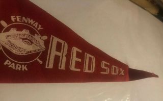 Vintage Boston Red Sox Fenway Park Mini Felt Pennant 3
