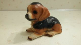 Vintage Carnival Prize Chalkware Beagle Hound Dog