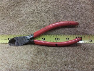 Snap - On 86acp Diagonal Side Wire Cutters Pliers Tool 6 " Long Vintage Made In Usa