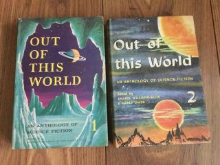 Vintage Out Of This World Hardback Books 1 & 2 An Anthology Of Science Fiction