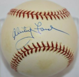 Whitey Ford Single Signed Baseball W/ Psa Authentication