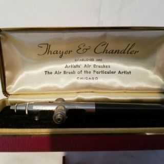 Vintage Thayer And Chandler Air Brush With Case And Accessories 3