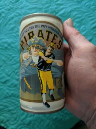 Pittsburgh Pirates 1979 World Series Champs Iron City Steel Tab Empty Beer Can
