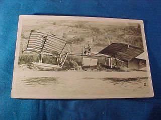 Early 20thc Glenn Curtiss,  Flying Orinthoper Real Photo Postcard 6