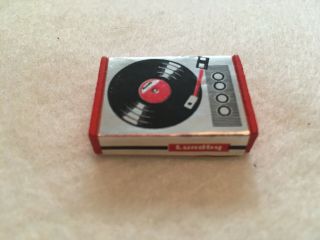 Vtg 1970s Lundby Rare Dollhouse Miniature Record Player 5493