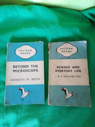 Vintage Science Books By Pelican 1940s Haldane / Smith