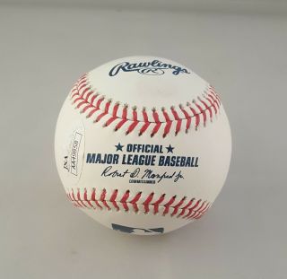 Dennis Martinez Autographed Signed Baseball Montreal Expos JSA 3