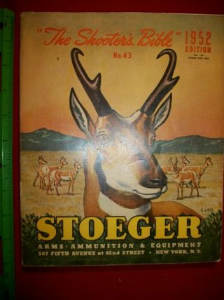 Vintage Stoeger 1952 The Shooters Bible Gun Parts Book Sc