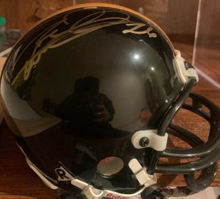 Rod Woodson Auto Mini Helmet Ravens/steelers/raiders