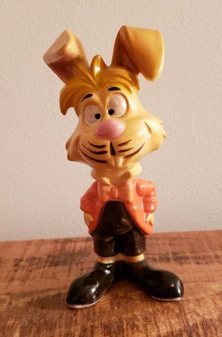 Vintage Disney Alice In Wonderland March Hare Ceramic Figurine