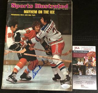 Pete Stemkowski York Rangers Autographed Jsa 5/6/74 Sports Illustrated