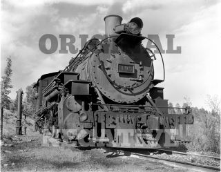 1956 Orig 4x5 Negative - Denver & Rio Grande Western D&rgw K37 495 Colorado Co