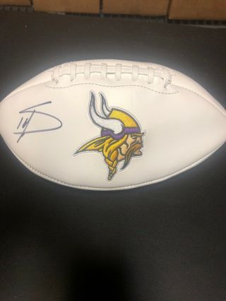 Stefon Diggs Signed Vikings Football Full Size