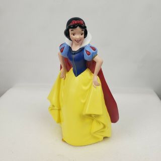 Vintage Disney Snow White 10 " Coin Bank Piggy Bank With Stopper