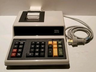 Vintage Royal Electronic Printing Calculator Adding Machine Model 212pd