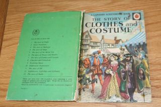 Vintage Matt Ladybird Book The Story Of Clothes And Costume Achievements 601
