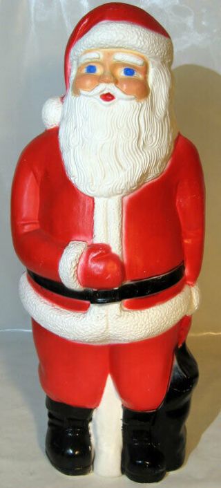 Vintage 22 " Christmas Santa Figurine Union Products Blow Mold