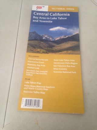 2006 Aaa Street Map Of Central California,  Bay Area To Lake Tahoe And Yosemite
