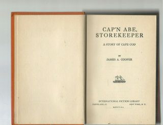 Cap ' n Abe,  Storekeeper: A Story of Cape Cod; 1917 2