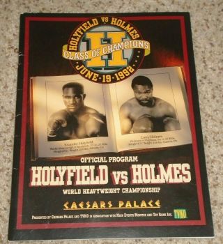 1992 Holyfield Vs.  Holmes Heavyweight Championship Program - 06/19/1992
