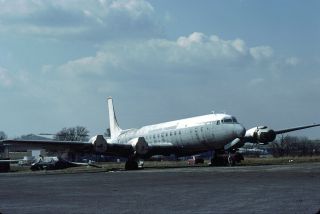 Derelict,  Douglas Dc - 6,  At Stansted,  In 1980,  Slide