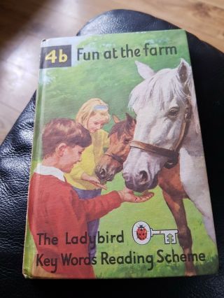 Vintage Ladybird Book Fun At The Farm Book 4b Key Words Peter & Jane