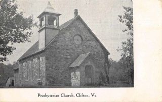 Clifton Virginia Presbyterian Church Exterior View Vintage Postcard Jj650880