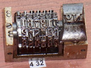 Vintage Letterpress Numbering Machine (wetter 25)