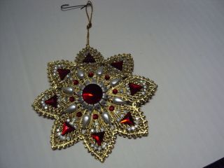 June Zimonick Vintage Jewel Ornament " Christmas Rosette "