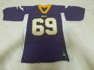 Nfl Reebok Minnesota Vikings 69 Jared Allen Printed Jersey Size M