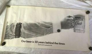 Vintage Utica Club Advertising Poster 50 Years West End Brewing