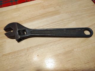 Vintage Heavy Duty Crescent 12 - Inch Adjustable Wrench Usa