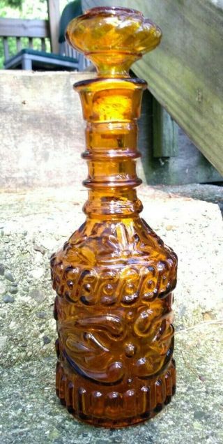 Vintage 1973 Amber Glass Jim Beam Liquor Bottle Decanter.  Ky Drb - 230 119 2 73