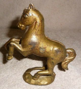 Vintage Cast Iron Bucking Horse Coin Bank
